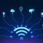 Internet do coisas tecnologia refere para a integrado rede do interligado dispositivos e auxiliar tecnologias_ isto é uma vetor tecnologia ilustração mostrando conexão Informação_