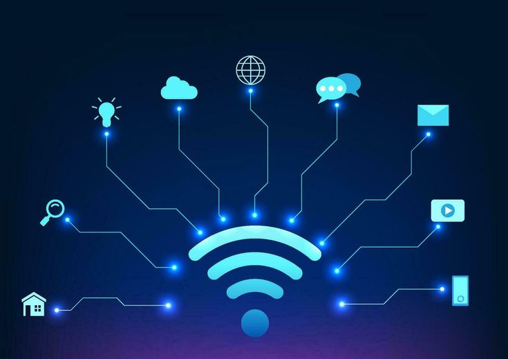 Internet do coisas tecnologia refere para a integrado rede do interligado dispositivos e auxiliar tecnologias_ isto é uma vetor tecnologia ilustração mostrando conexão Informação_